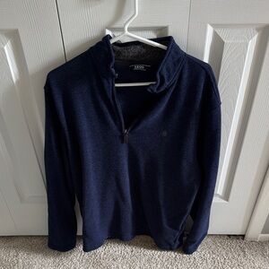 IZOD Men's Dark Blue Zip-Up Sweater